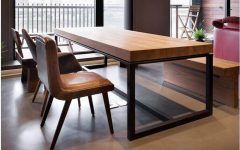 25 Best Collection of Iron Wood Dining Tables