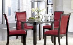 2024 Popular Red Dining Tables and Chairs
