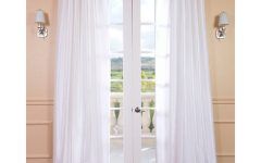 25 The Best Ice White Vintage Faux Textured Silk Curtain Panels