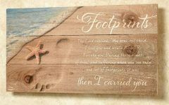 20 Ideas of Footprints in the Sand Wall Art