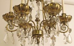 15 Collection of Brass and Crystal Chandeliers