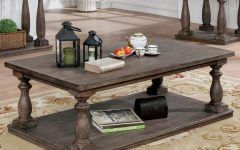 25 Inspirations Jessa Rustic Country 54-Inch Coffee Tables