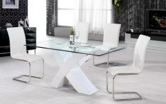 2024 Popular White High Gloss Dining Chairs