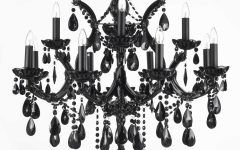 15 Collection of Black Chandelier