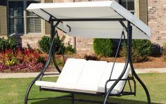 25 Inspirations 3-Seater Swings With Frame and Canopy