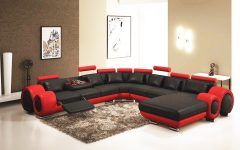 2024 Popular Red Sectional Sofas