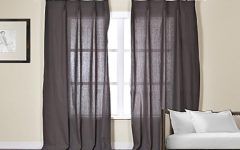 2024 Popular Dark Grey Sheer Curtains
