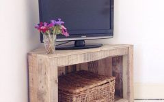 50 Collection of Compact Corner TV Stands