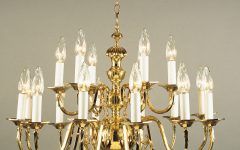 15 Collection of Antique Gild One-Light Chandeliers