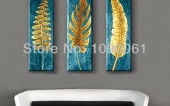 20 Collection of Abstract Leaves Wall Art