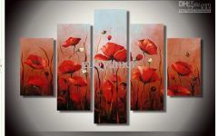 The Best Red Flowers Canvas Wall Art