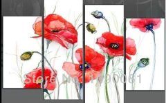 20 Best Collection of Poppies Canvas Wall Art