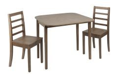 Transitional 3-Piece Drop Leaf Casual Dining Tables Set