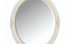20 Inspirations Antique White Oval Mirror