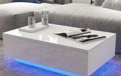 Led Coffee Tables With 4 Drawers