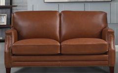 15 Collection of Top Grain Leather Loveseats
