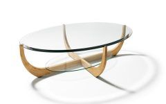 2024 Latest Oval Glass Coffee Tables