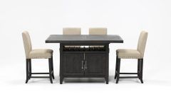 The Best Jaxon 5 Piece Extension Counter Sets With Fabric Stools