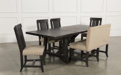  Best 20+ of Jaxon 6 Piece Rectangle Dining Sets With Bench & Wood Chairs