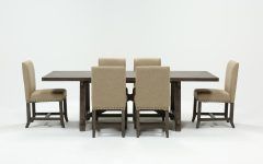 The Best Jaxon Grey 7 Piece Rectangle Extension Dining Sets With Uph Chairs