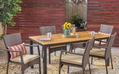 Teak and Wicker Dining Sets