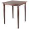Transitional Antique Walnut Square Casual Dining Tables