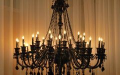 15 Collection of Large Black Chandelier