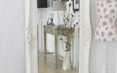 15 Collection of Ivory Ornate Mirror