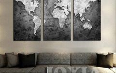 20 Photos World Map Wall Art Canvas