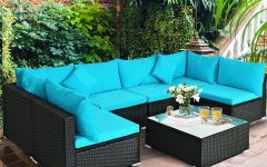 15 Best Blue Cushion Patio Conversation Set