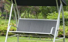 Outdoor Pvc-Coated Polyester Porch Swings With Stand