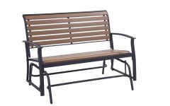 The 25 Best Collection of Black Outdoor Durable Steel Frame Patio Swing Glider Bench Chairs