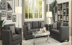15 Inspirations Light Charcoal Linen Sofas