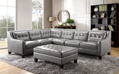 2024 Popular Noa Sectional Sofas With Ottoman Gray