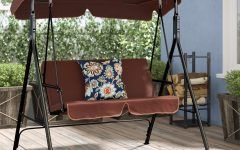 Top 25 of Patio Loveseat Canopy Hammock Porch Swings With Stand