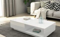  Best 15+ of Gloss White Steel Coffee Tables