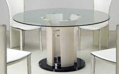 25 Best Collection of Modern Round Glass Top Dining Tables