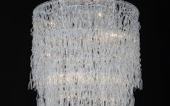 15 Collection of Glass Chandeliers