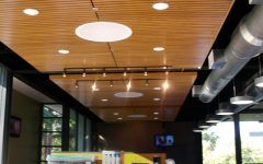 Modern Glow Wooden Ceiling Design