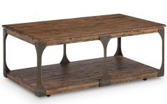 50 Inspirations Montgomery Industrial Reclaimed Wood Coffee Tables With Casters