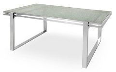 2024 Popular Glass and Stainless Steel Dining Tables