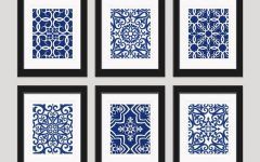 Top 20 of Blue and White Wall Art