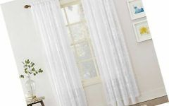 Top 25 of Alison Rod Pocket Lace Window Curtain Panels