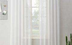 2024 Popular Emily Sheer Voile Grommet Curtain Panels