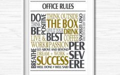 20 Collection of Inspirational Wall Art for Office
