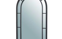 2024 Best of Black Metal Arch Wall Mirrors