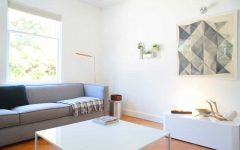 Open Concept Simple Living Room With Medium Tone Hardwood Floors
