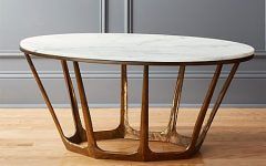 Top 15 of Glass and Gold Oval Coffee Tables