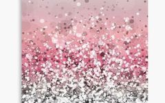 15 Best Ideas Glitter Pink Wall Art