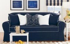 20 Ideas of Blue Sofa Slipcovers